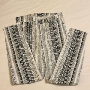 7 For All Mankind Snakeskin Skinny Jeans